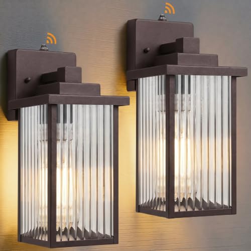 2-Pack 15-Inch Dusk to Dawn Outdoor Light, Oil-Rubbed Bronze Metal (Oil-Rubbed Bronze / 15''-1 Pack)