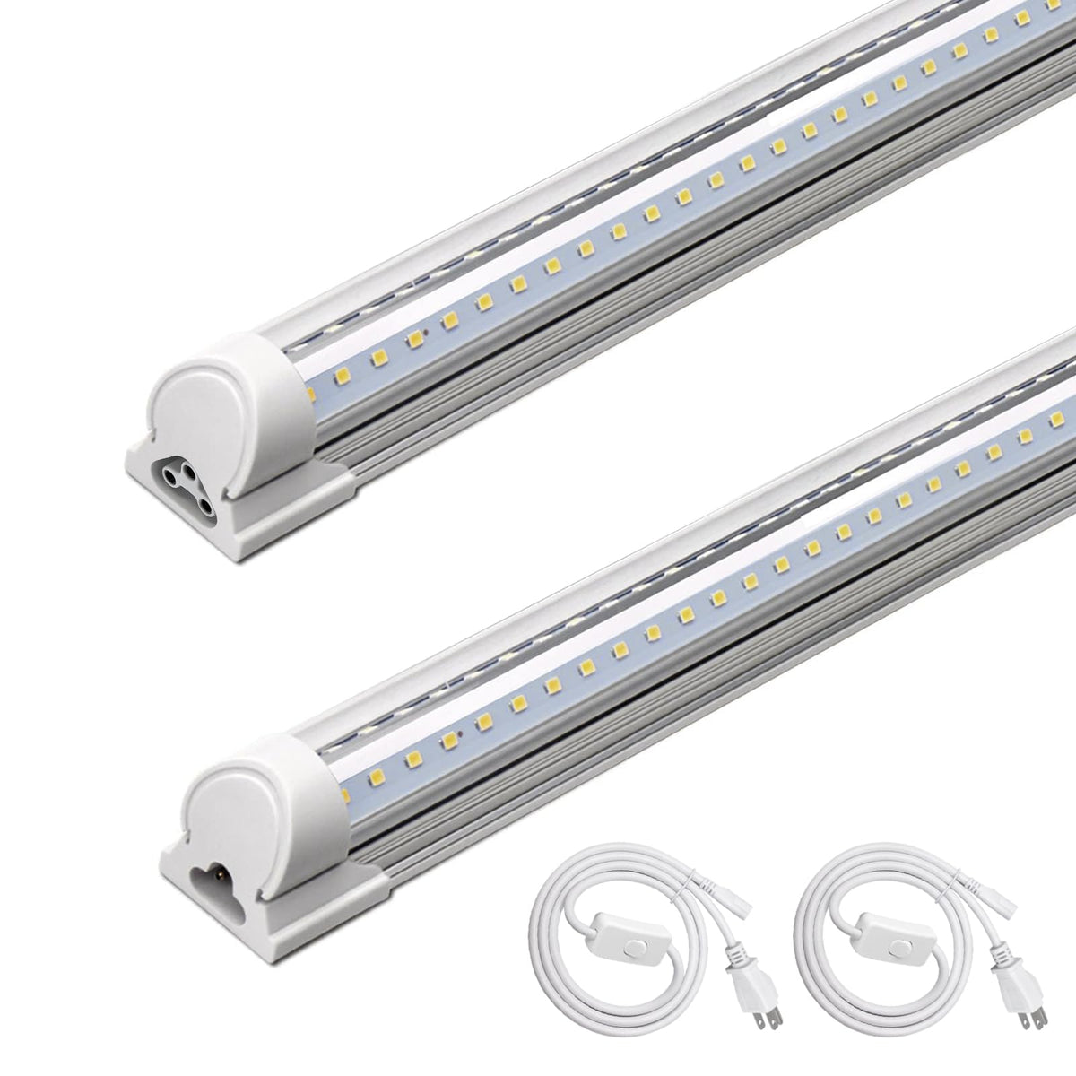 T8 LED Shop Lights 4FT (5000K / 4ft-2 Packs)