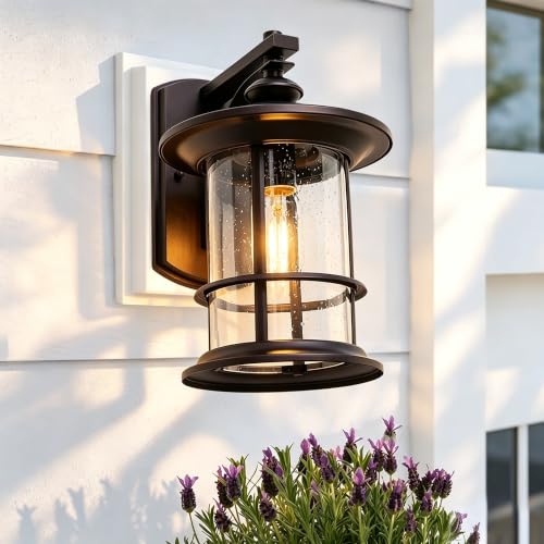 12.5" Height Large Farmhouse Bronze Outdoor Wall Light (Bronze / 1 Pack H12.5")