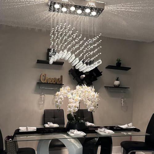 Modern Rain Drop Chandeliers for Kitchen Island Cafes Office