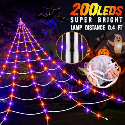 Halloween Decorations Outdoor (Purple Orange)