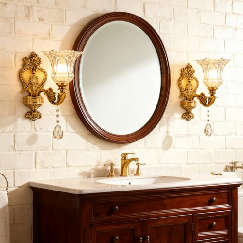 Crystal Wall Sconces Set of 2 (Gold / 2PC)