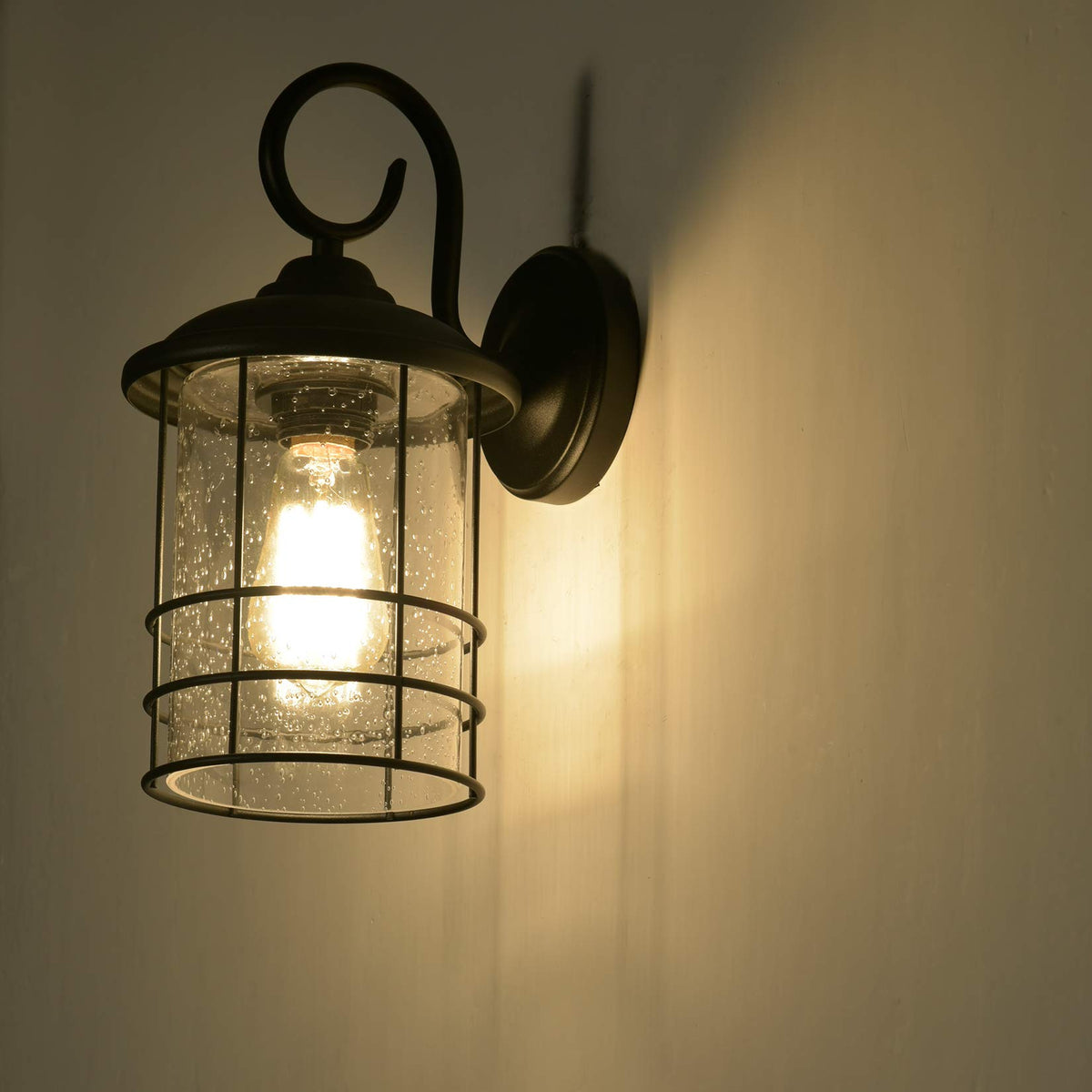 Narrow 5" Wide Black Outdoor Wall Sconce 1 Pack H12.25" Farmhouse (Black / 1 Pack H12.25")
