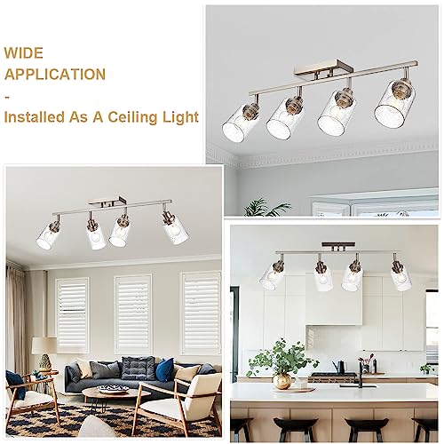 4 Light Track Lighting Fixtures (Brushed Nickel / 4-Light)