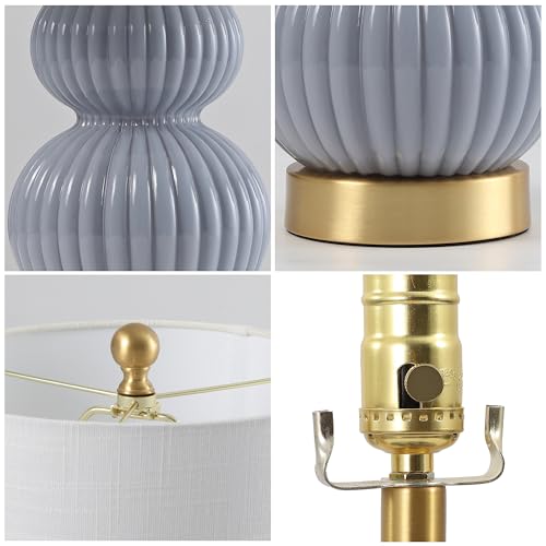 Daphne Ribbed Gourd Metal (Gray)