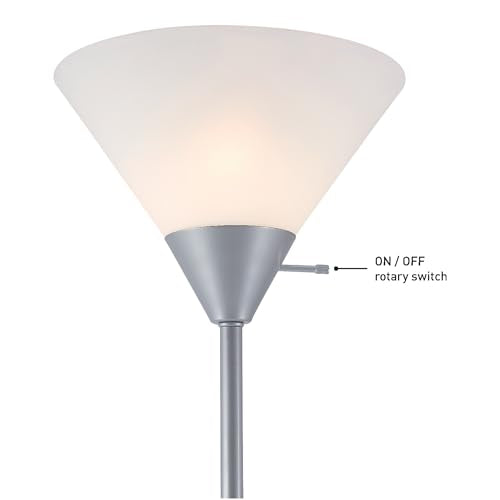 677150 Elliott 72" Floor Lamp (Silver, Elliott / 1 Pack)
