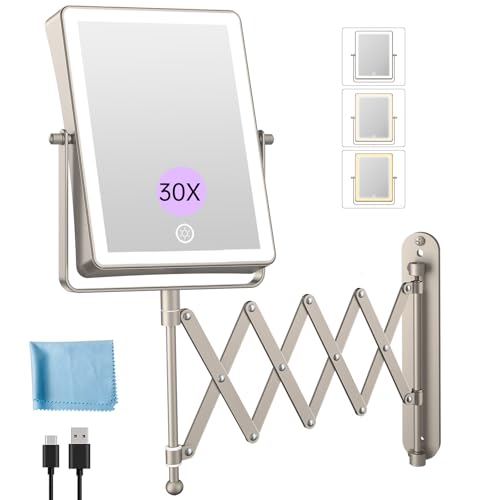5000mAh Rechargeable Wall Mounted Makeup Mirror