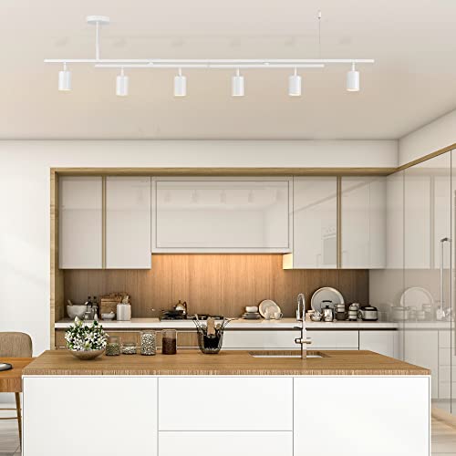 West 64" 6 Light Track Lighting (Matte White, West)