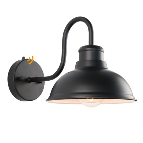 Dusk to Dawn Barn Lights Outdoor Wall Light 8" Exterior Lighting Fixtures (8*7.76*12.75 inches)