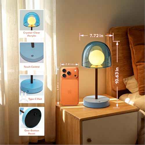 Blue Cordless Nursery Lamp (Sky Blue)