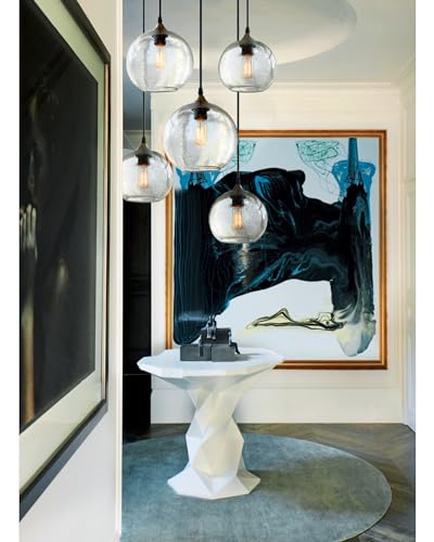 Glass Cluster Chandelier (Chandelier Clear 5-Light / 7-9" Diam)