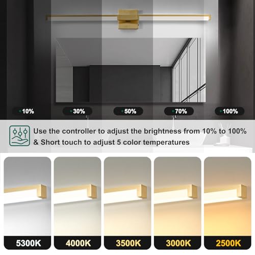 40 Inch Bathroom Vanity Light Fixtures (Gold - 1Pack / 40 inch)