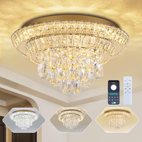 Crystal Chandeliers with Remote and APP Control