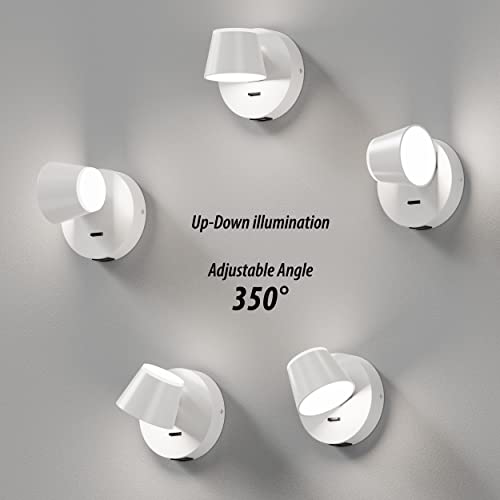 Wall Light Set of Two (White / 2 PCS Hardwired)