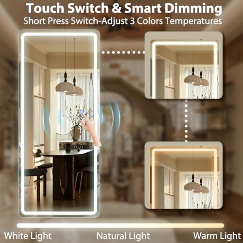 65"x26" LED Mirror Full Length (Rectangle / 65"L x 26"W)