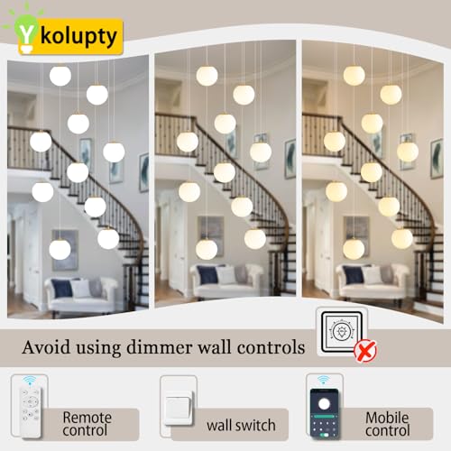 10 Lights Globe Chandelier Gold Pendant Lighting Fixture Hanging Ceiling Light for Dining Room (Gold-White / Rectangle 10-Light)