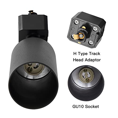 12 Light GU10 LED Track Lighting Kit (Black)