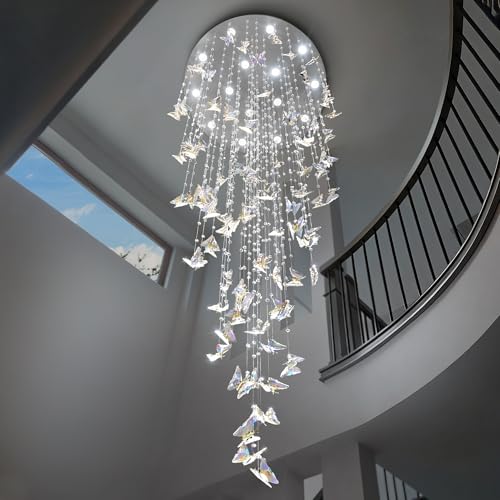 H138 High Ceiling Chandelier (Silver / Dia 48")