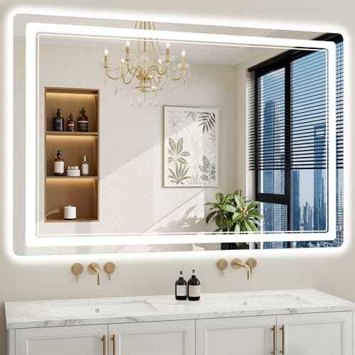 40"x60" LED Bathroom Mirror with Lights (60"L x 40"W)