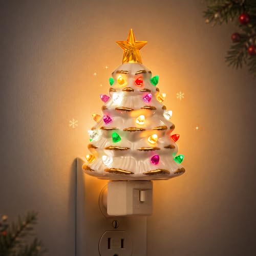 Christmas Tree Night Light (white Christmas Tree / 1 Pack)