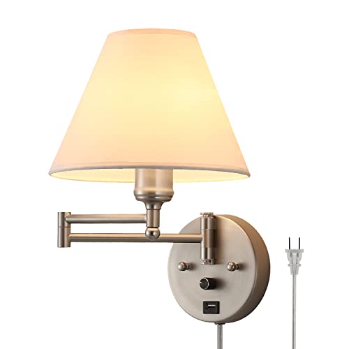 Swing Arm Wall Sconces (Nickel)