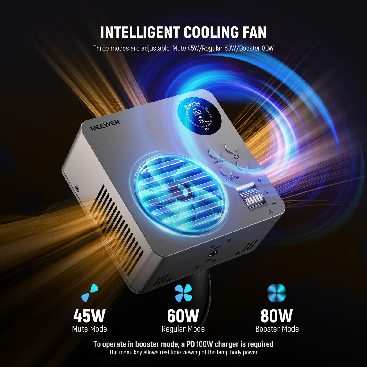 HB80B Bi Color LED Video Light