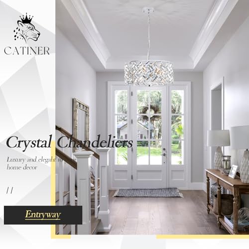 18" Chrome Crystal Chandelier (Large Chrome)