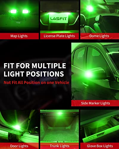 194 LED Bulb Green 168 T10 192 2825 W5W LED Bulb (Green / 194/192/168)