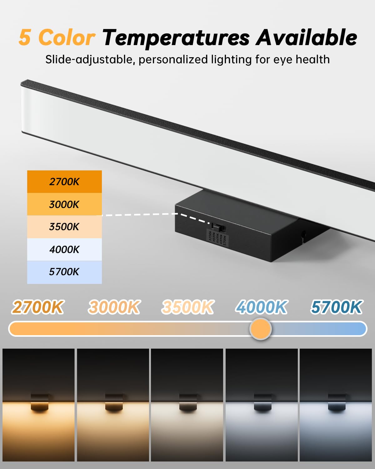 Modern LED Bathroom Light Fixtures (24inch)