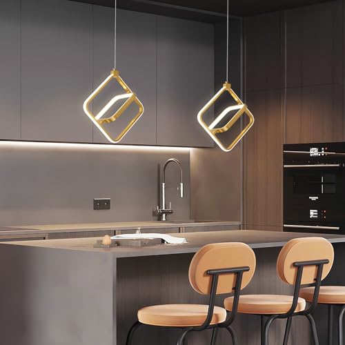 Modern LED Pendant Light 4000K Dimmable Contemporary LED Chandelier