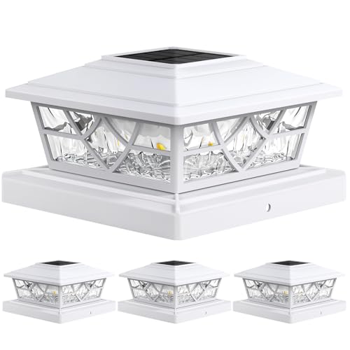 Solar Post Cap Lights 4x4 5x5 6x6 (White)
