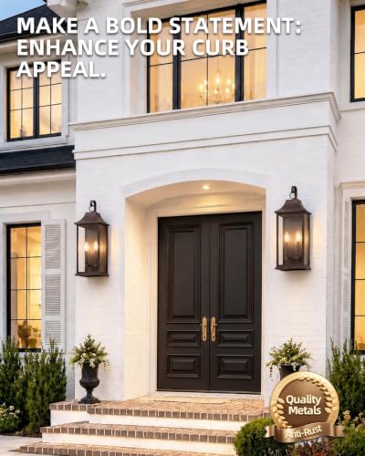 22" Large Outdoor Wall Lights (Bronze / 22 Inch)