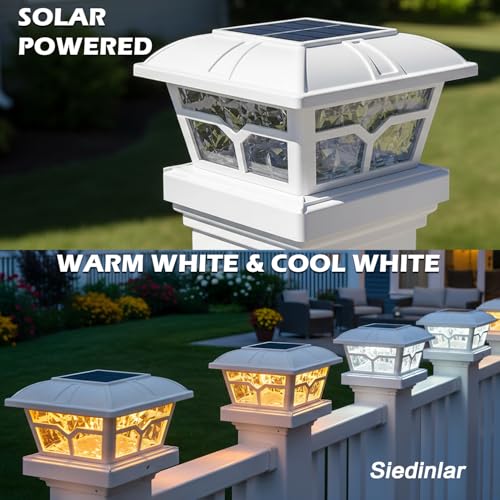 Solar Post Lights Outdoor 2 Modes 020 4PK