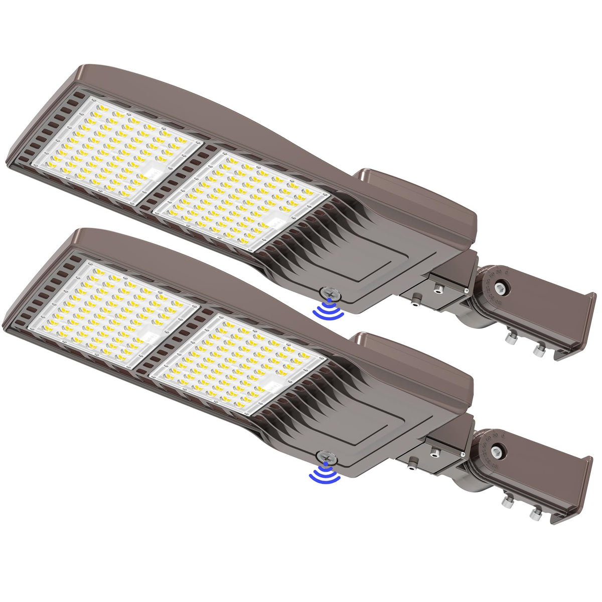 2Pack 320W LED Pole Light Outdoor Parking Lot Lights Dusk to Dawn Photocell (320W)