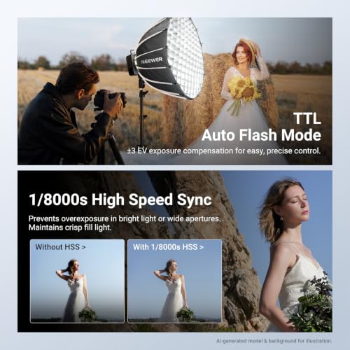 Q6 600Ws 2.4G TTL Outdoor Studio Flash with App Control 1