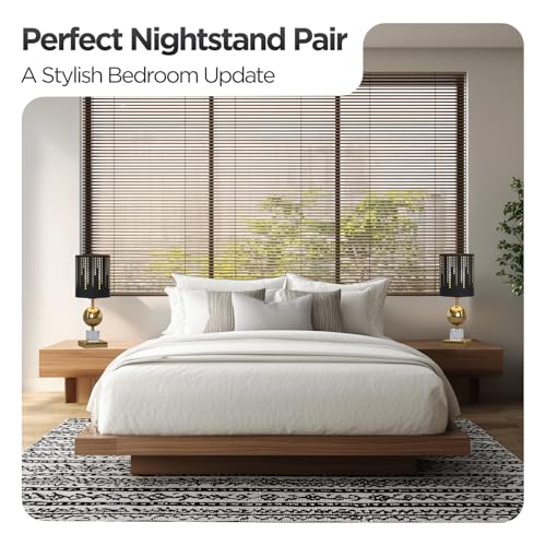 Modern Table Lamp with Black Linen Shade