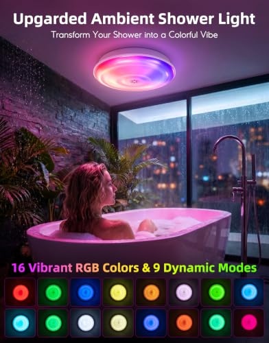 IP65 Waterproof Rechargeable Shower Light