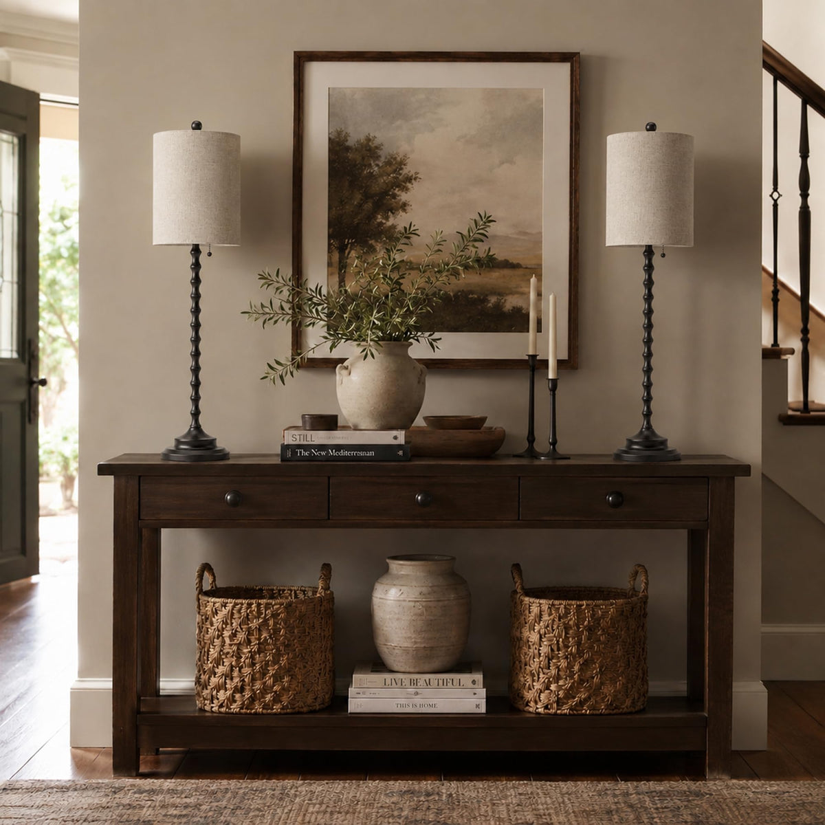 Buffet Lamps Set of 2 (Black)