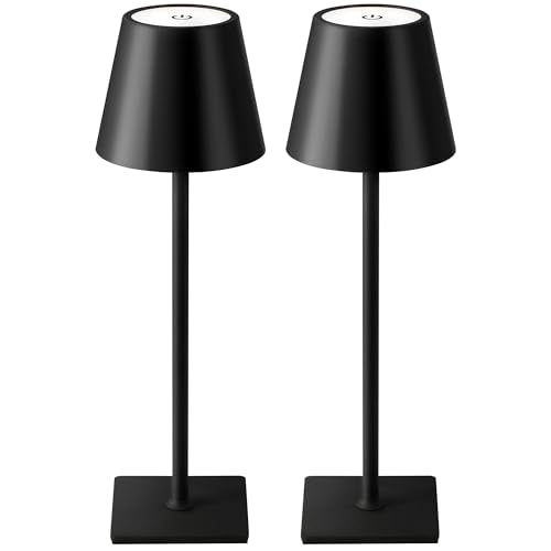 Black Cordless Table Lamp