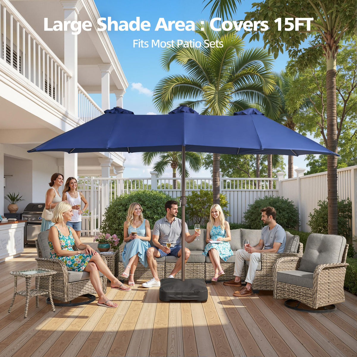 15FT RGB Color (Denim blue)