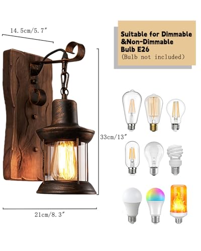 Retro Rustic Wall Sconces (1PCS)