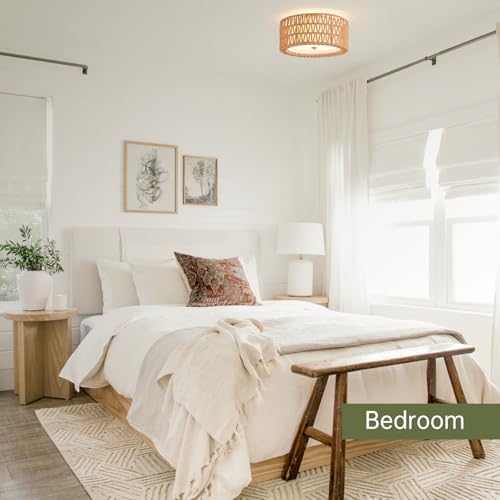 Rattan Ceiling Light Boho Ceiling Light