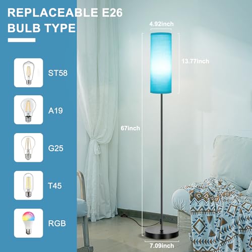 Floor Lamp 9W 800LM Smart Bulb (Turquoise 1_Pack)