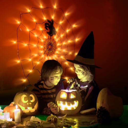 Halloween Decorations Lights Spider Web Lights