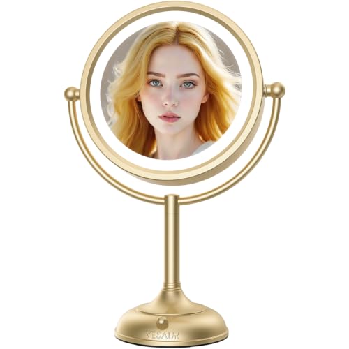 Professional 8.5" Large Lighted Makeup Mirror with Brighter Lights