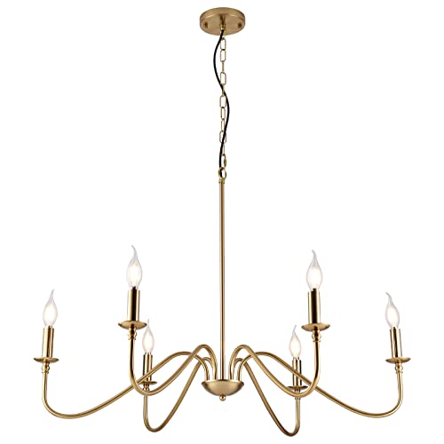 Farmhouse Chandelier Dining Room Light Fixture Over Table Kitchen Island Lighting Rustic Rectangle Living Room Hanging Pendant Light