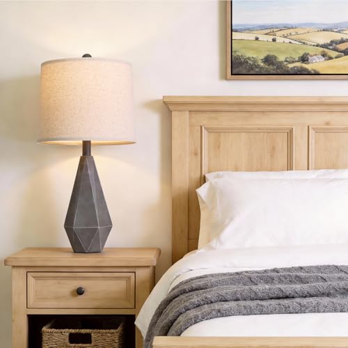 23.5'' Farmhouse Table Lamps Set of 2 (Medium - Deep Grey)