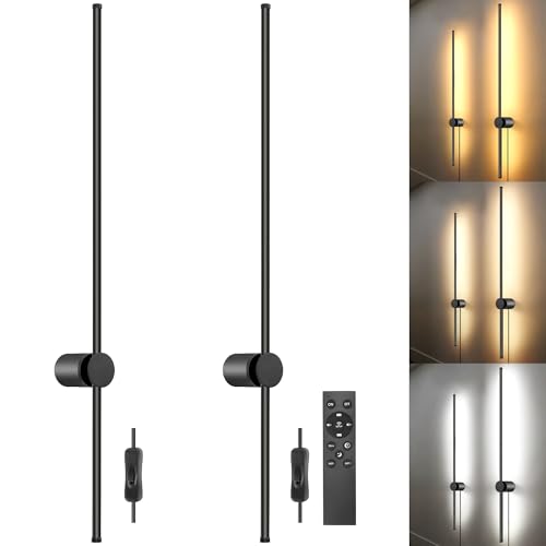 Remote Wall Sconces Set of Two