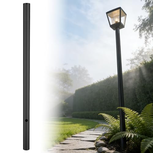 3" x 90" Black Outdoor Light Post Pole (90 Inch)