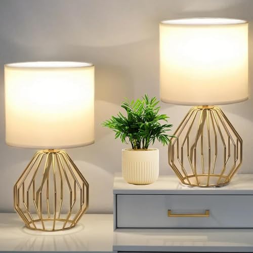 Small Gold Table Lamps (Gold 2 Pack)